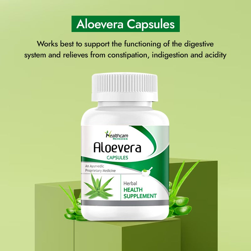 Aloevera Capsules - Herbal & Ayurvedic Health Care Products