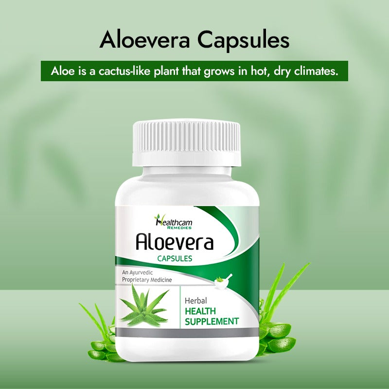 Aloevera Capsules - Herbal & Ayurvedic Health Care Products