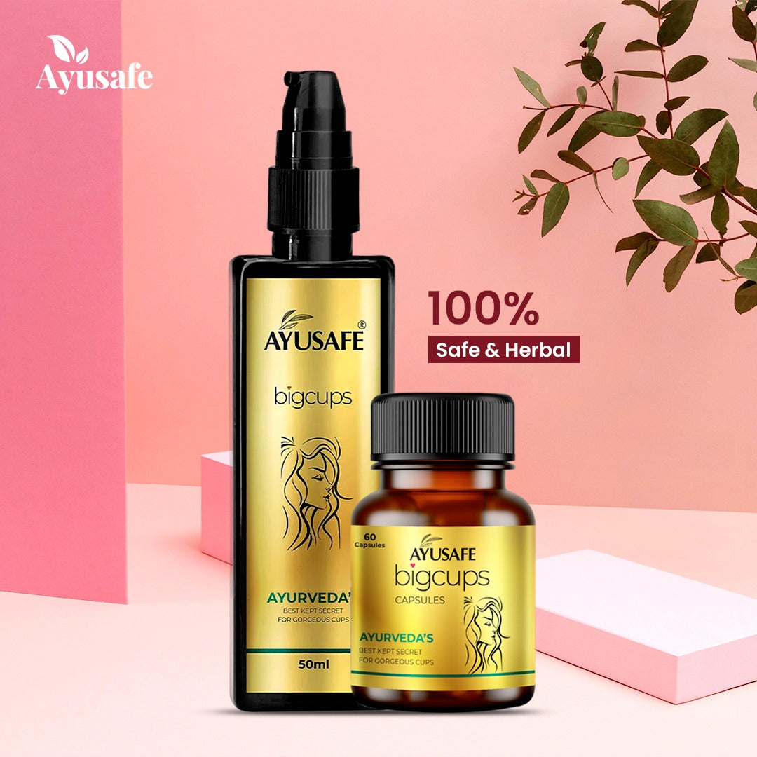 Ayusafe Bigcups Capsule & Oil Kit Combo Pack