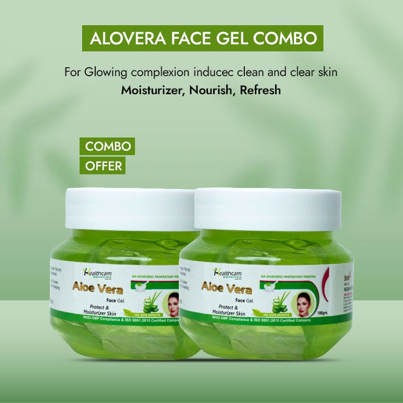 Aloe Vera Face Gel Combo Offer Buy-1 Get-1 Free