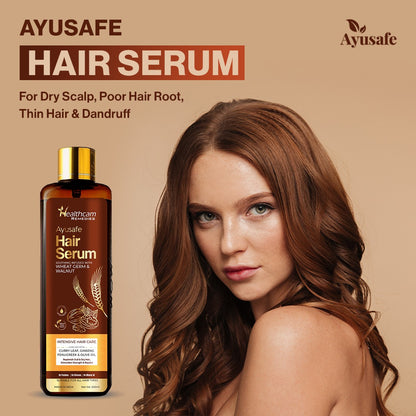 Ayusafe Hair Essentials Kit: Shampoo, Oil, and Serum Trio for Ultimate Hair Wellness